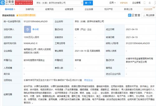 京東關(guān)聯(lián)企業(yè)成立數(shù)字科技新公司,經(jīng)營范圍含動漫動畫設(shè)計等